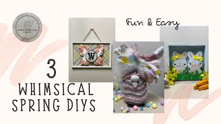 Whimsical &amp; Fun Easter/Spring Decor | Dollar Tree DIY | Easy Home Decor On A Budget