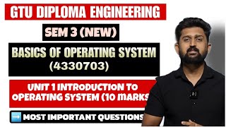 BASICS OF OPERATING SYSTEM CHAPTER 1 IMP QUESTIONS | GTU DIPLOMA COMPUTER ENGINEERING SEM 3 |GTU IMP
