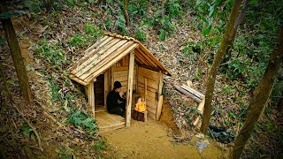 7 Days  Design & Finish the Amazing Underground Bushcraft for a Nature Shelter