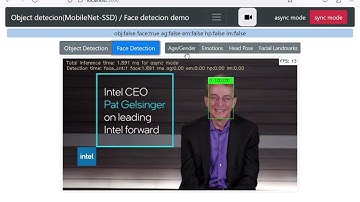 OpenVINO Object detecion(mobilenet-ssd) and FaceDetecion