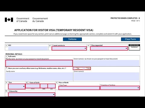 This video explains how to complete imm 5257 canada visitor visa application form, sign, generate a barcode, what kind of information is requir...