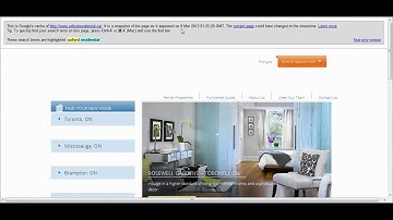 Google Cached Website
