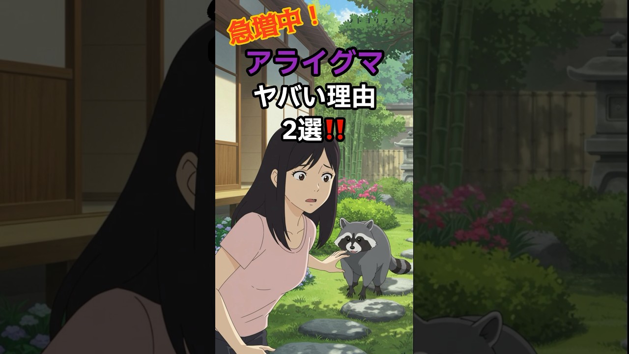 急増中❗️アライグマがヤバい理由2選‼️