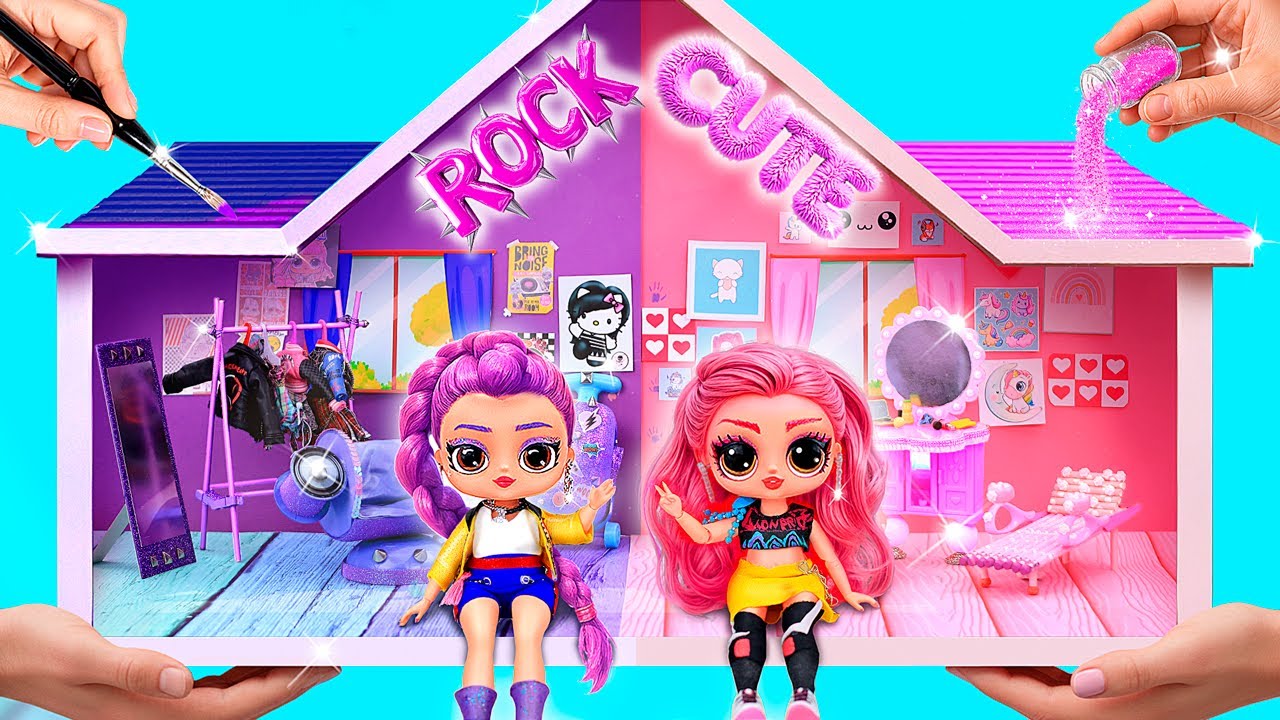 On A Construit Une Maison De Poupée Rock Et Cute Pour Les K-pop Demon Hunters! 10 DIY