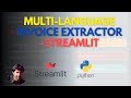 How to Build a Multilanguage Invoice Extractor in Streamlit | Step-by-Step Guide