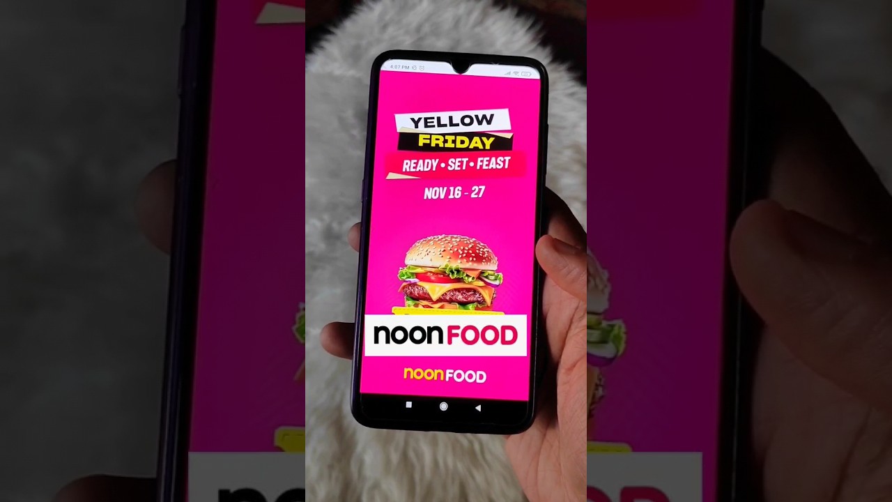 Yellow Friday Deals on Noon Food! Starting from AED 1