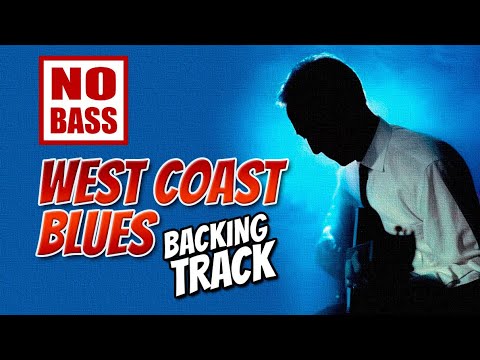 West Coast Blues NO BASS Backing Track Jazz Waltz - 160bpm
