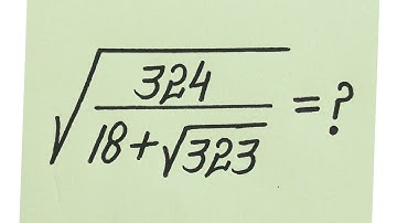 A Very Nice Radical Simplification l International Olympiad Mathematics 