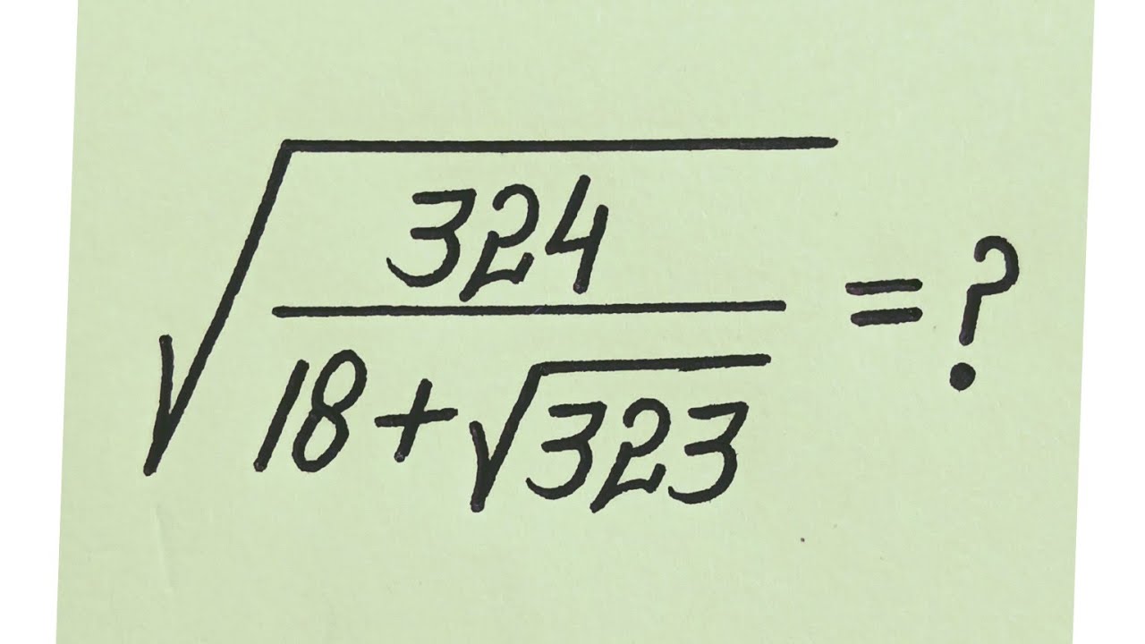 Radical Simplification Numbers A Very Nice Radical Simplification l International Olympiad Mathematics ...