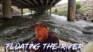 Floating the Weber River on the SUP Board