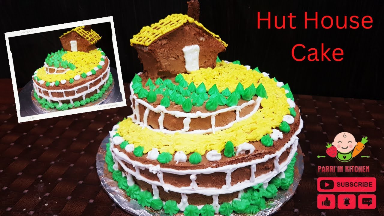 How To Make Hut House Cake Design Minnie House Cake Beautiful Cake