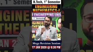 Engineering Mathematics - I | Mega Revision Session | PYQS + Revision | B.Tech 1st Semester #beu