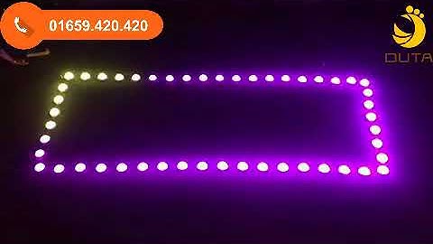 Hiệu ứng ánh sáng đẹp mắt của bóng led bát F50 full color