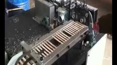 Tongue Depressor Chamfering Machine Working Video