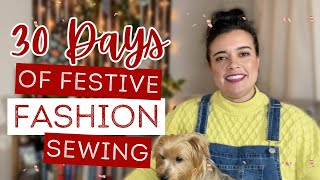 Sew a Holiday CABLE KNIT SET | 30 Days of Festive Fashion Sewing | Day 18