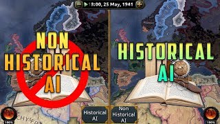 [HOI4] Double Timelapse  Historical vs NonHistorical AI