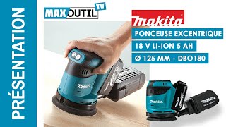 Présentation de la Ponceuse excentrique MAKITA DBO180