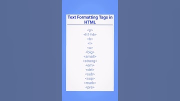 HTML Text Formatting Tags#html #css #webdevelopment #viral #shorts