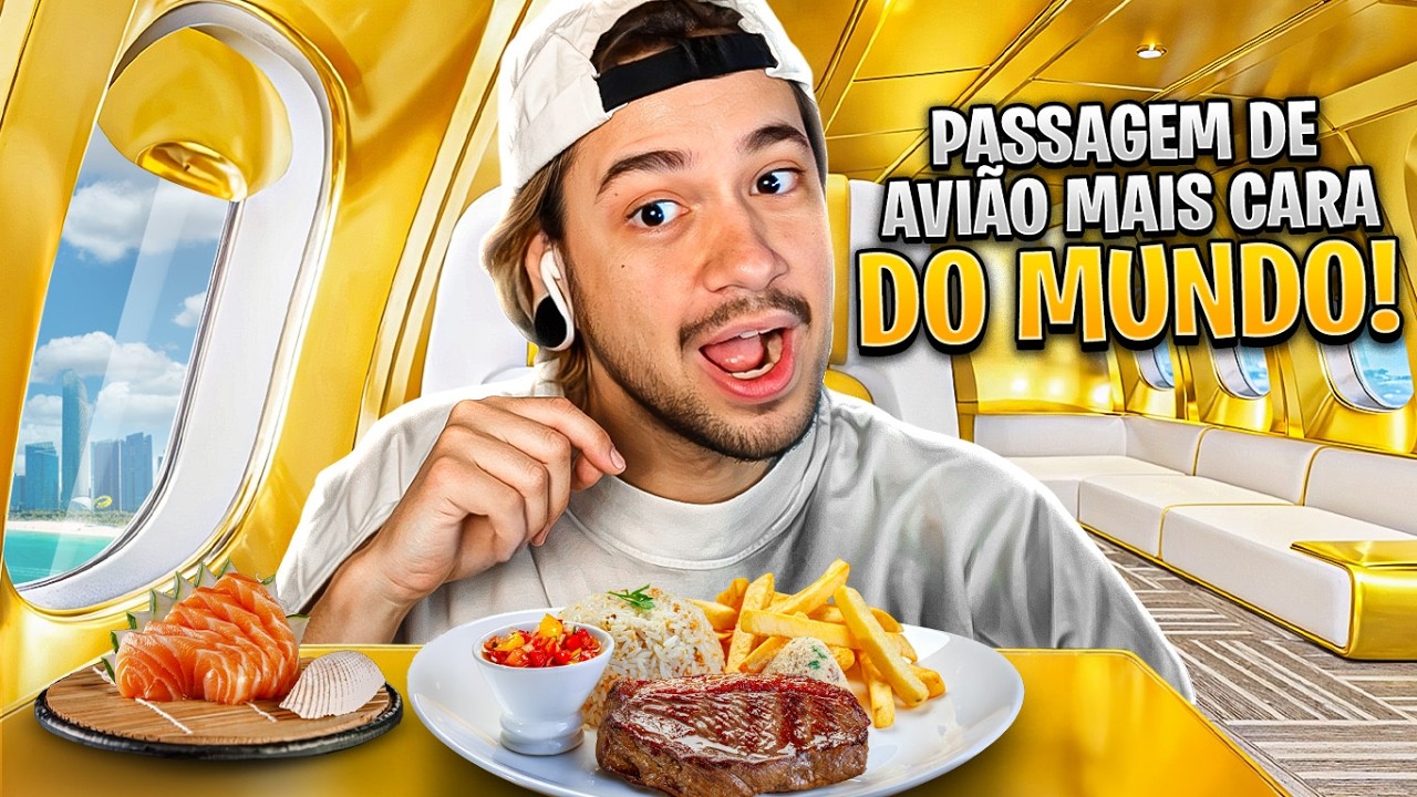 COMPREI UMA PASSAGEM AÉREA DE 80 MIL! - Vlog