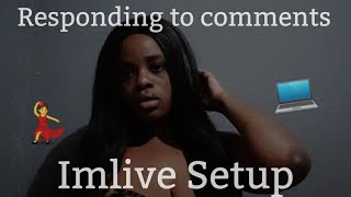 Non-Nude Webcam Model: Responding to comment on Imlive setup