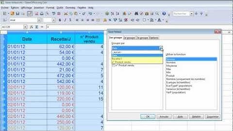 Cours vidéo OpenOffice Calc 19 - Sous-totaux
