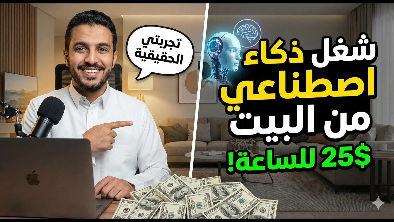 عملت مع شركة تدريب ذكاء اصطناعي وربحت 330$ (بدون خبرة كبيرة)