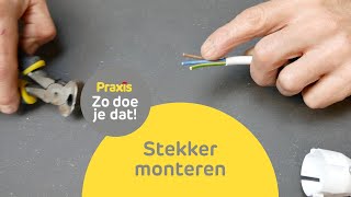 uitspraak Civic roman Stekker monteren | Zo doe je dat | Praxis - YouTube