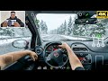Fiat Doblo POV Heavy Snow Custom Cars Online Drive Gameplay 4K