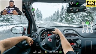 Fiat Doblo POV - Heavy Snow | Custom Cars: Online Drive Gameplay | 4K  screenshot 4