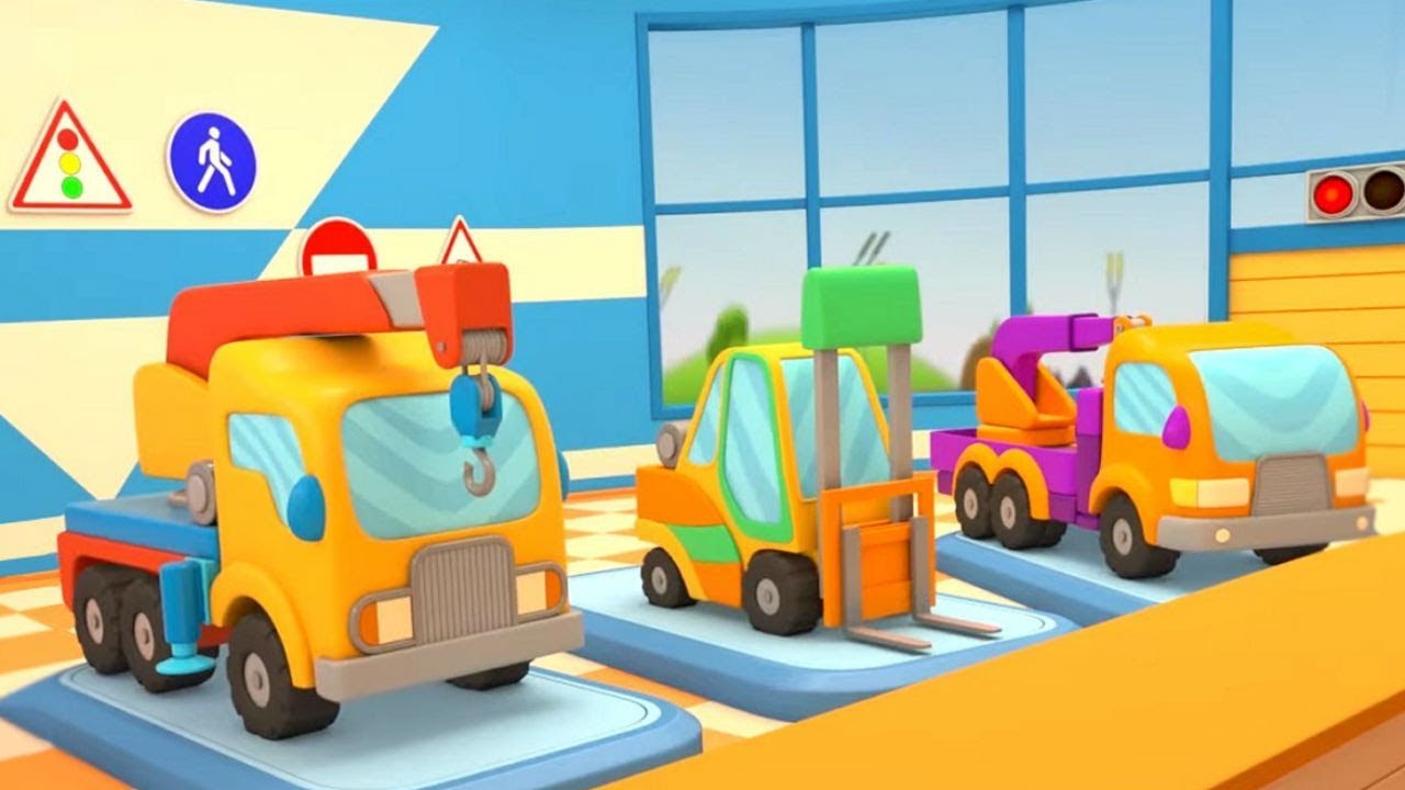 Veículos de serviço - um carregador. A escola de carros. Desenhos ...