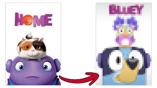 Turning Dreamworks Movies into Bluey