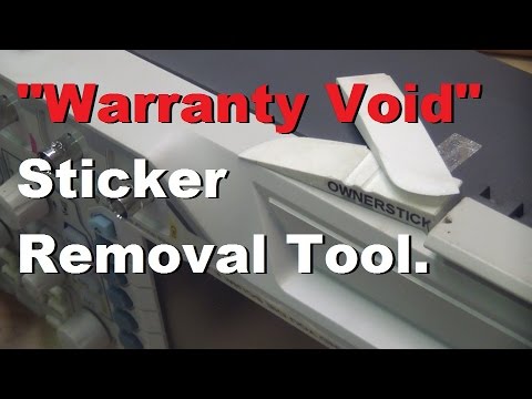 Easy Warranty Void sticker removal with DIY Teflon knife. 