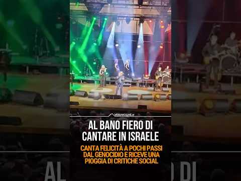Video Al Bano canta Felicità a Tel Aviv: Scoppia la polemica social
