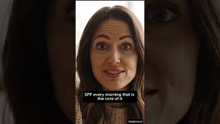 Hand age gap went from nine years to two in ninety days. SPF every morning — that is the core of it.