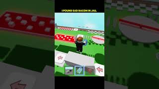 Sad Bacon in Jail 😢 | Emotional Roblox Story | Will He Escape? #roblox