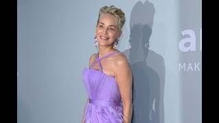 Sharon Stone is beating the heat by hitting the pool this summer. The 63-year-old actress took to In