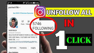 instagram par sabko ek sath unfollow kaise kare || unfollow everyone on instagram at once