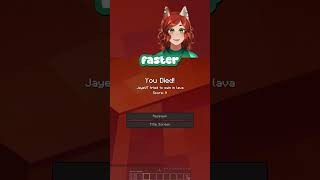 I can not Heal  #jayevtuber #vtuber#minecraft #mcshorts #lava #memes #catgirl #seiso #streamer #fun