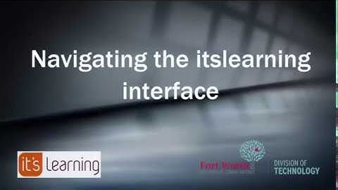 Navigating in itslearning