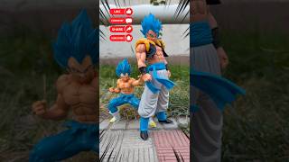Royal Blue Vegeta vs SSG Blue Gogeta 🔥🔥🔥 #dragonball #goku #actionfigures #shorts