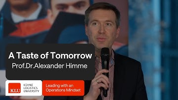 A Taste of Tomorrow: Speech of Prof. Dr. Alexander Himme, Dean of Programs