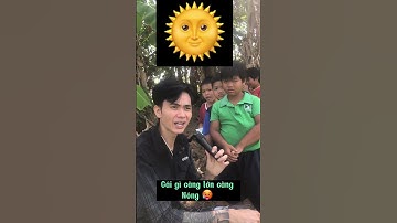 đố bạn cái gì càng nặng càng nhỏ #shorts