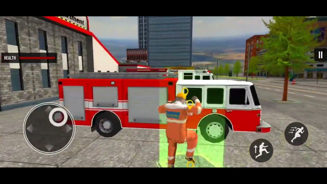 Fire Truck City Rescue Simulator || 911 US Emergency Fire Truck Driving 3D || Android Gameplay2025