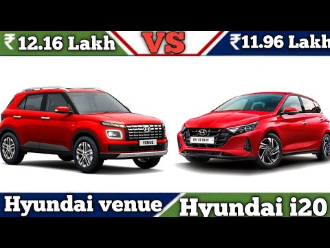 Hyundai venue vs Hyundai i20 which one is better - YouTube