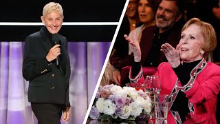 Ellen Degeneres pays tribute to Burnett&#39;s career ( Carol Burnett: 90 Years of Laughter + Love )