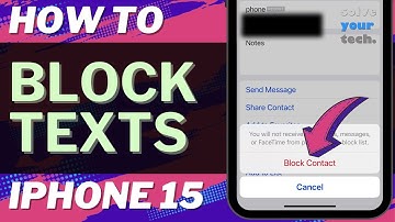 How to Block Texts on iPhone 15
