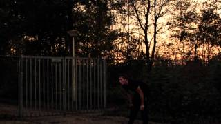 Johan's first backflip off wall attempt.