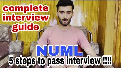 Interview Guide NUML | How to prepare/pass interview in 5 steps | Tips/Tricks for interview | #numl