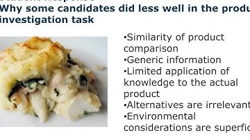 GCE Design and Technology - Food Technology: Controlled Assessment Marking Training