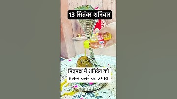 13 सितंबर पितृ पक्ष में शनिवार को करें ये उपाय #pradeepmishra #upay #astrology #shortvideo